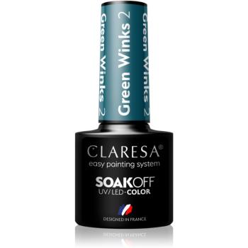 Claresa SoakOff UV/LED Color Green Winks gelový lak na nehty odstín 2 5 g