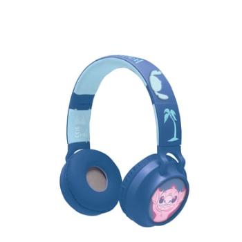 LEXIBOOK Kabel Disney Stitch 2v1 Bluetooth®, skládací sluchátka s bezpečnou hlasitostí