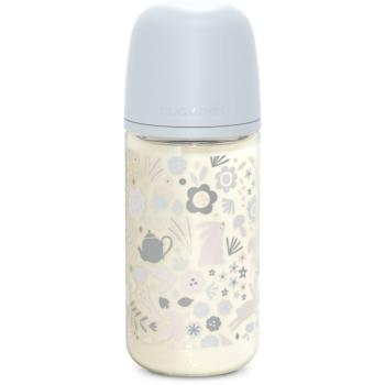 Suavinex Wonderland SX Pro Physiological Anti-Colic Glass skleněná kojenecká láhev M Medium Flow 3 m+ Liberty Blue 240 ml