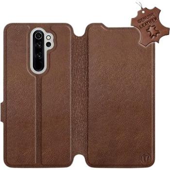 Flip pouzdro na mobil Xiaomi Redmi Note 8 Pro - Hnědé - kožené -  Brown Leather (5903226984985)