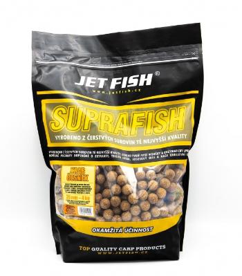 Jet fish boilie supra fish 4 kg economy - krab česnek 24 mm