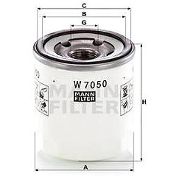 MANN-FILTER W7050 pro vozy CITROËN, FORD, LAND ROVER, PEUGEOT (W7050)