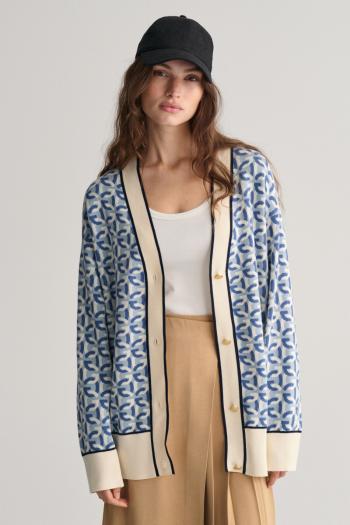 KARDIGAN GANT JACQUARD G KNIT CARDIGAN DOVE BLUE