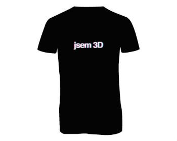 Pánské triko s výstřihem do V JSEM 3D