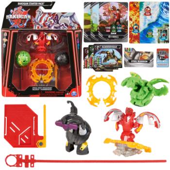 Bakugan startovací sada speciální útok s6 - Mantid, Titanium Dragonoid, Trox