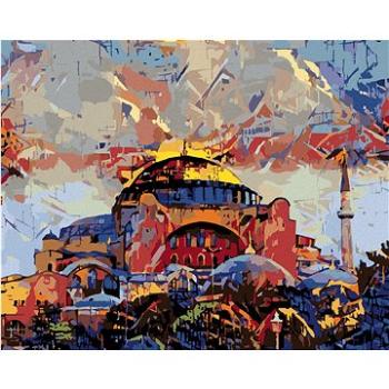 Zuty - Malování podle čísel - MUZEUM HAGIA SOPHIA V ISTANBULU, 80x100 cm, vypnuté plátno na rám (HRAmmb08555nad)