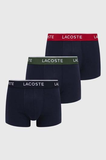 Boxerky Lacoste 3-pack pánské, tmavomodrá barva, 5H3401T