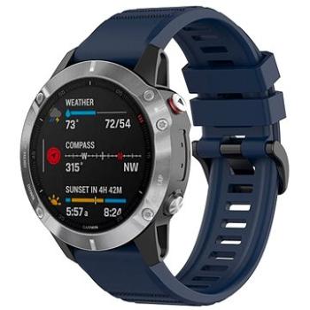 FIXED Silicone Strap pro Garmin QuickFit 22mm modrý (FIXSST-QF22MM-BL)