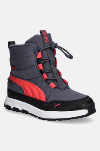 Dětské sněhule Puma Evolve Boot šedá barva, 392647