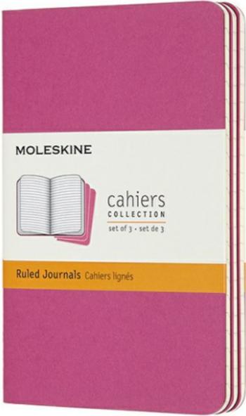 Moleskine Sešity 3 ks růžové S, linkované