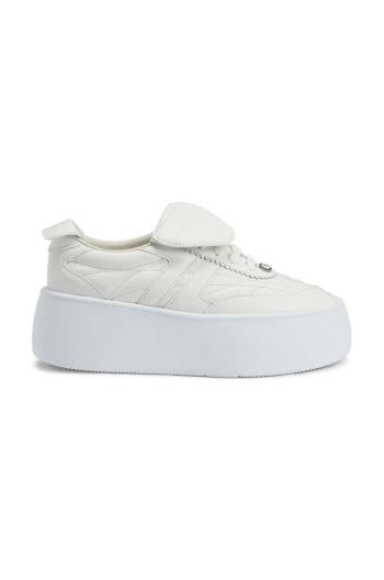 Kožené sneakers boty Giuseppe Zanotti Alma bílá barva, RW40021.002