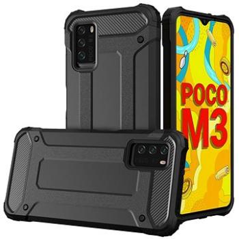 Hybrid Armor plastový kryt na Xiaomi Redmi Note 10 5G / Poco M3 Pro, černý (HUR944305)