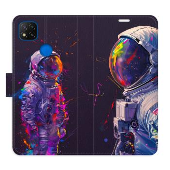 Flipové pouzdro iSaprio - Neon Astronaut 02 - Xiaomi Redmi 9C