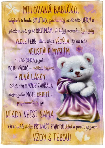 Deka Babičko, jsem s tebou (Podšití beránkem: NE)