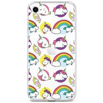 TopQ Kryt iPhone SE 2022 silikon Chunky Unicorns 73950 (Sun-73950)