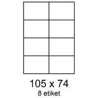 Etikety 105x74mm 8etiket na archu 100listů Smartline
