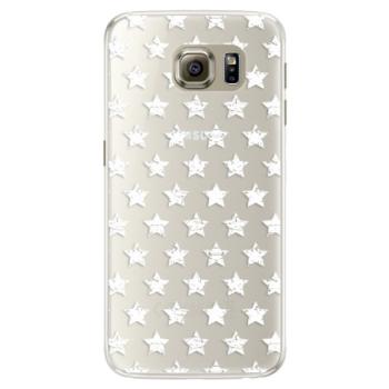 Silikonové pouzdro iSaprio - Stars Pattern - white - Samsung Galaxy S6 Edge