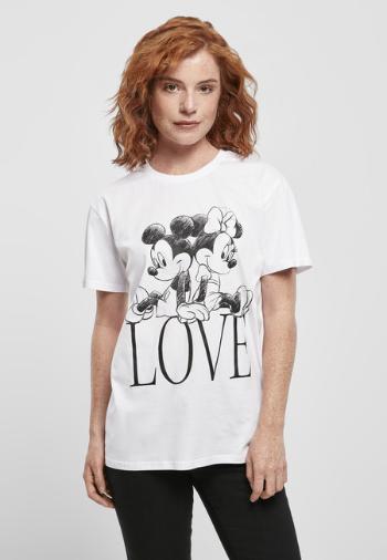 Mr. Tee Ladies Minnie Loves Mickey Tee white - L