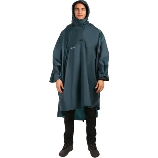 KILPI RAIT Unisex pláštěnka, tmavě zelená, velikost
