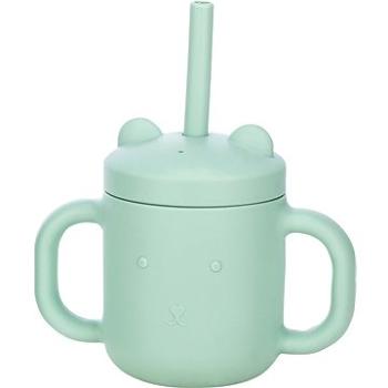 FreeON Silikonový hrneček s oušky zelený 175ml (46354)