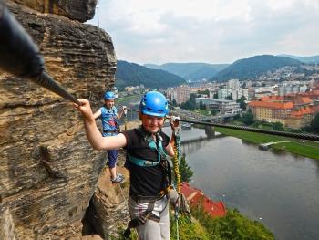 Dva dny na nejdelší via ferratě Česka