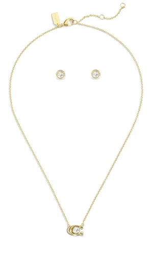 Coach Set pozlacených šperků s krystaly 37412845GLD110