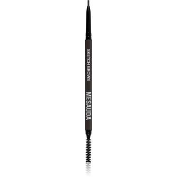 Mesauda Milano Sketch Brows automatická tužka na obočí s kartáčkem odstín 104 Dark 0,09 g