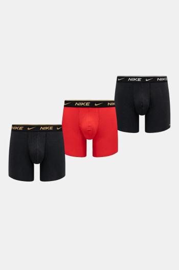 Boxerky Nike 3-pack pánské, červená barva, 0000KE1007