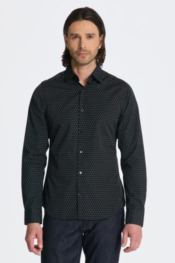 KOŠILE GANT SLIM FORMAL MICRO PRINT SHIRT BLACK