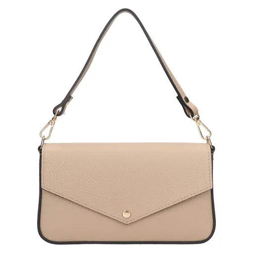 Dámské kožené plesové psaníčko Italia Emka - béžová