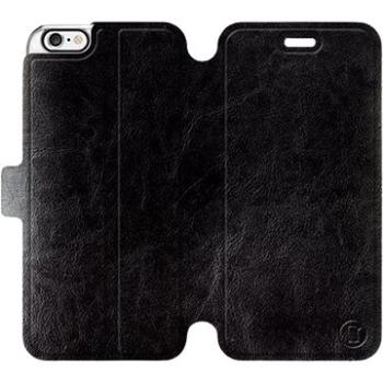 Flip pouzdro na mobil Apple iPhone 6 / iPhone 6s v provedení  Black&Gray s šedým vnitřkem (5903226002665)