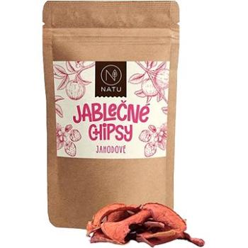 NATU Jablečné chipsy jahodové 45 g (8596299010070)