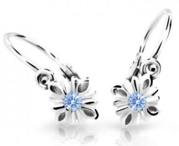 Cutie Jewellery Půvabné dětské náušnice z bílého zlata C2261-10-X-2 světle modrá