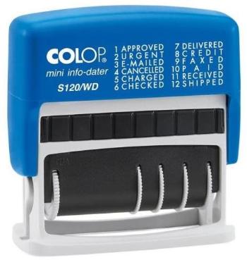 Bélyegző COLOP S 120 / WD Mini-Info Dater, dátum + szöveg