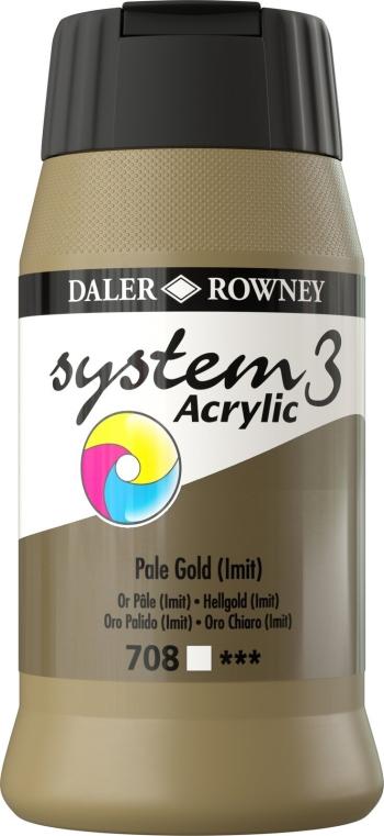 Daler Rowney System3 Akrylová barva Pale Gold Imitation 500 ml 1 ks