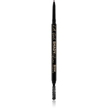 L.A. Girl Cosmetics Shady Slim automatická tužka na obočí s kartáčkem odstín Medium Brown 0.08 g