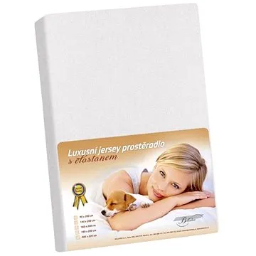 Bellatex Jersey s elastanem - 200 × 220 cm - bílá (937)