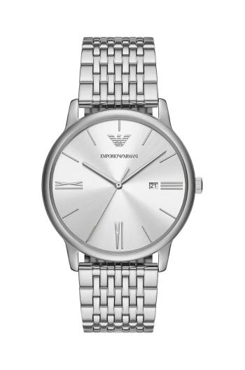 Hodinky Emporio Armani stříbrná barva, AR11599