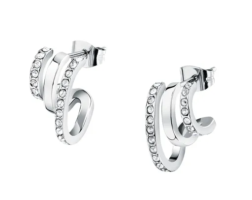 Morellato Moderní ocelové náušnice s krystaly Creole SAUP31