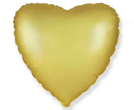 Godan Fóliový balón Srdce - Zlaté 43 cm
