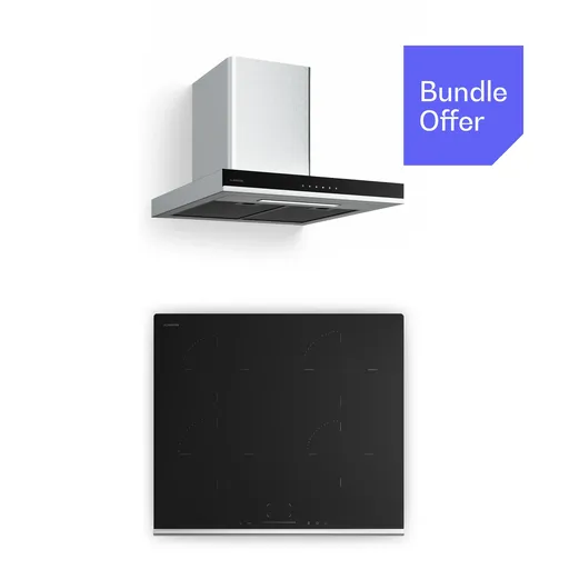 Klarstein Verosteel indukční varná deska + Verosteel digestoř | 60 cm