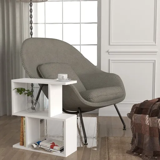 Odkládací stolek / Příruční stolek Karinus - White