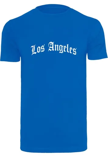Mr. Tee Los Angeles Wording Tee cobalt blue - S