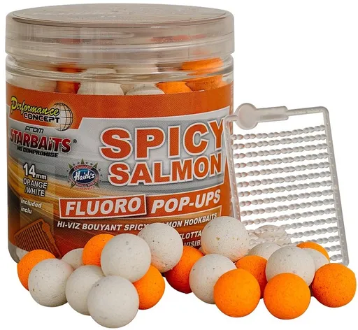 Starbaits Plovoucí boilies Pop Up Bright Spicy Salmon 50g - 14mm,Starbaits Plovoucí boilies Pop Up Bright Spicy Salmon 50g - 14mm