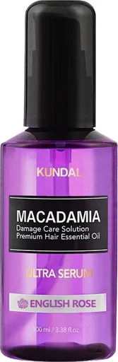 KUNDAL Regenerační vlasové sérum Macadamia English Rose (Hair Serum) 100 ml
