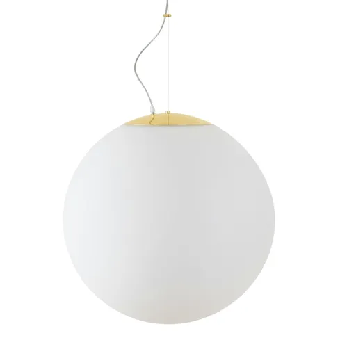 OSMONT ADR62698 ADRIA L5 HP závěsné skleněné svítidlo mosaz leštěná / bílá IP40 4000 K 65W LED