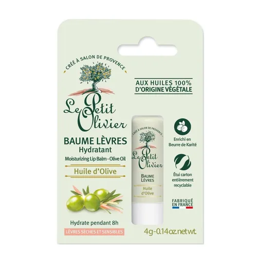 Le Petit Olivier Hydratační balzám na rty s olivovým olejem 4 g