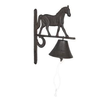 Litinový zvonek s koňem Horse - 20*11*27 cm 6Y3027