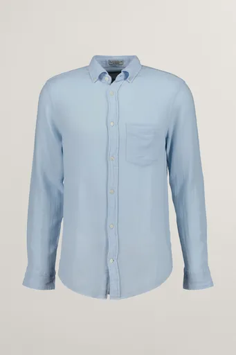 KOŠILE GANT REG COTTON LINEN TEXTURE SHIRT FRESH BLUE