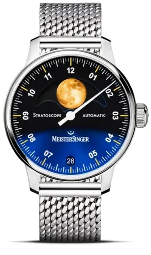 MeisterSinger Stratoscope ST982G - Kovový mesh náramek